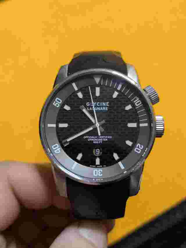 GLYCINE LAGUNARE 1000 Certified Chronometer, Rare Limited, 46mm Swiss, Runs Well