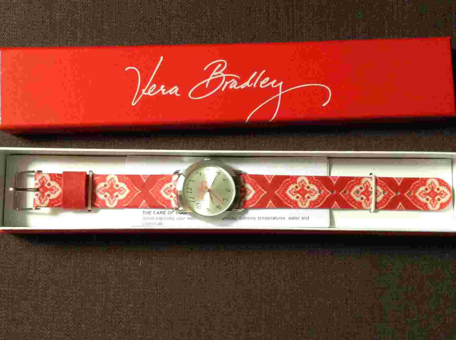 Vera Bradley Watch Nantucket Red