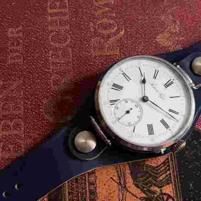 PAUL BUHRE Le Coultre Wolf Teeth Swiss Trench 46mm Patek Q Wrist watch WWI 1900