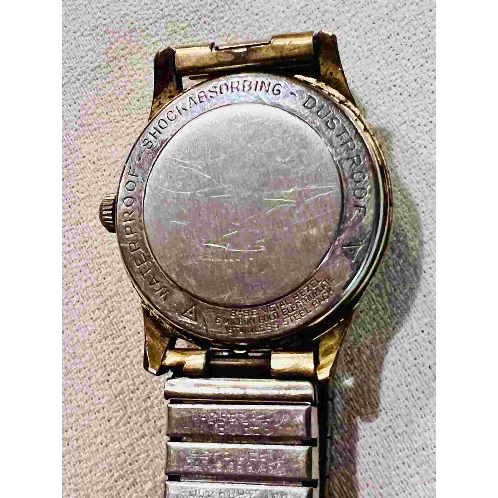 Vintage Belforte Automatic 17J 5 Micron Gold Electroplate Shock Absorber Watch