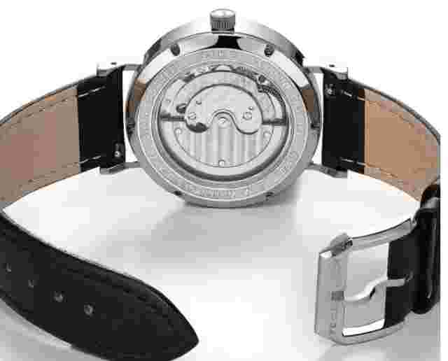 FEICE Men's Automatic Watch Mechanical Watch Stainless Steel Leather Band FM201