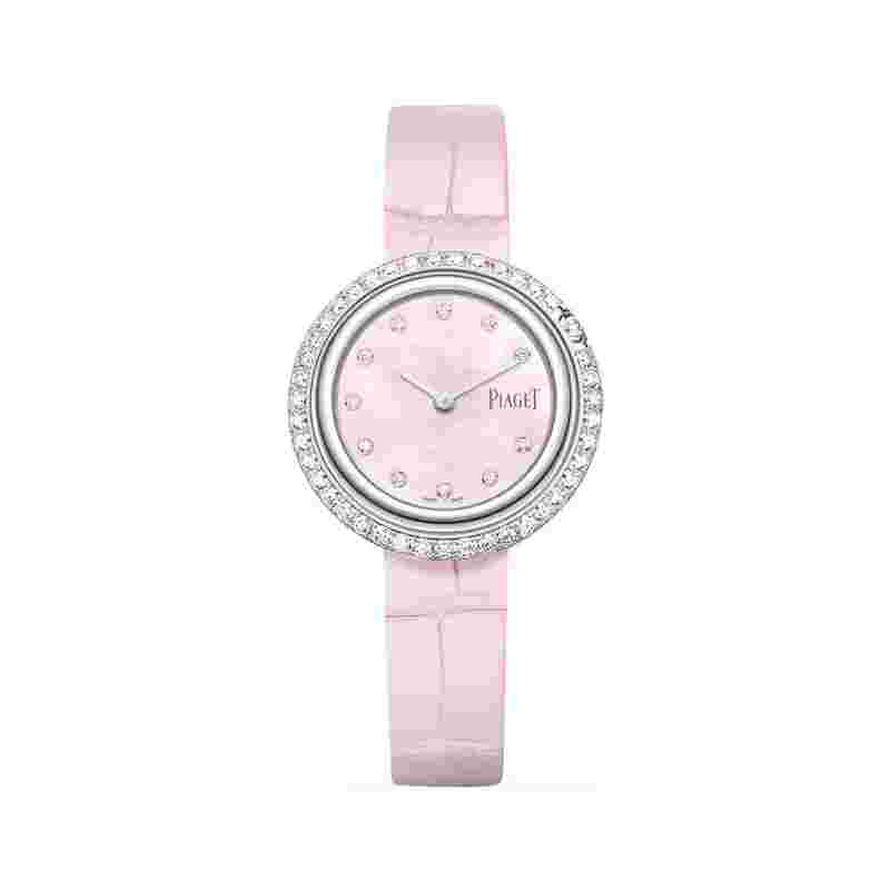 Piaget Possession Pink Mother of Pearl Women's 29 mm Watch with Leather Strap - G0A45064