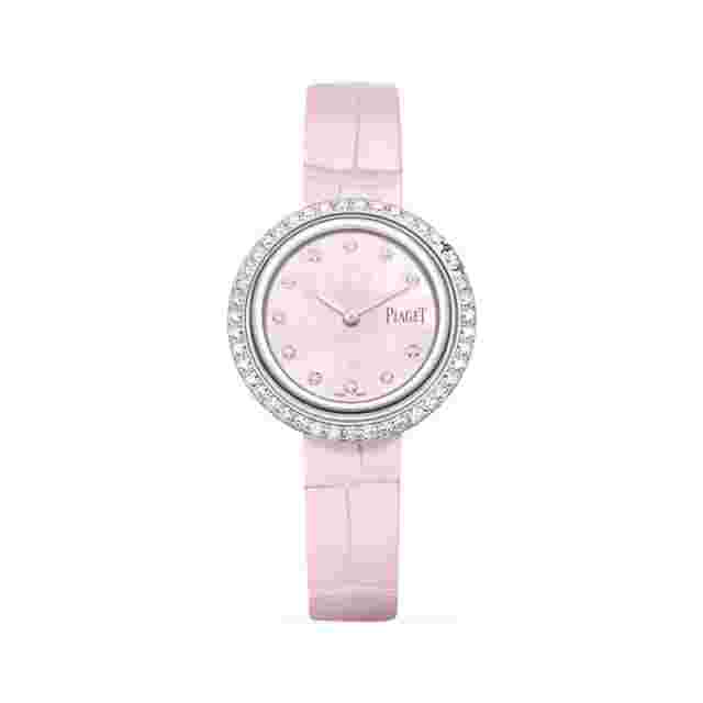 Piaget Possession Pink Mother of Pearl Women's 29 mm Watch with Leather Strap - G0A45064
