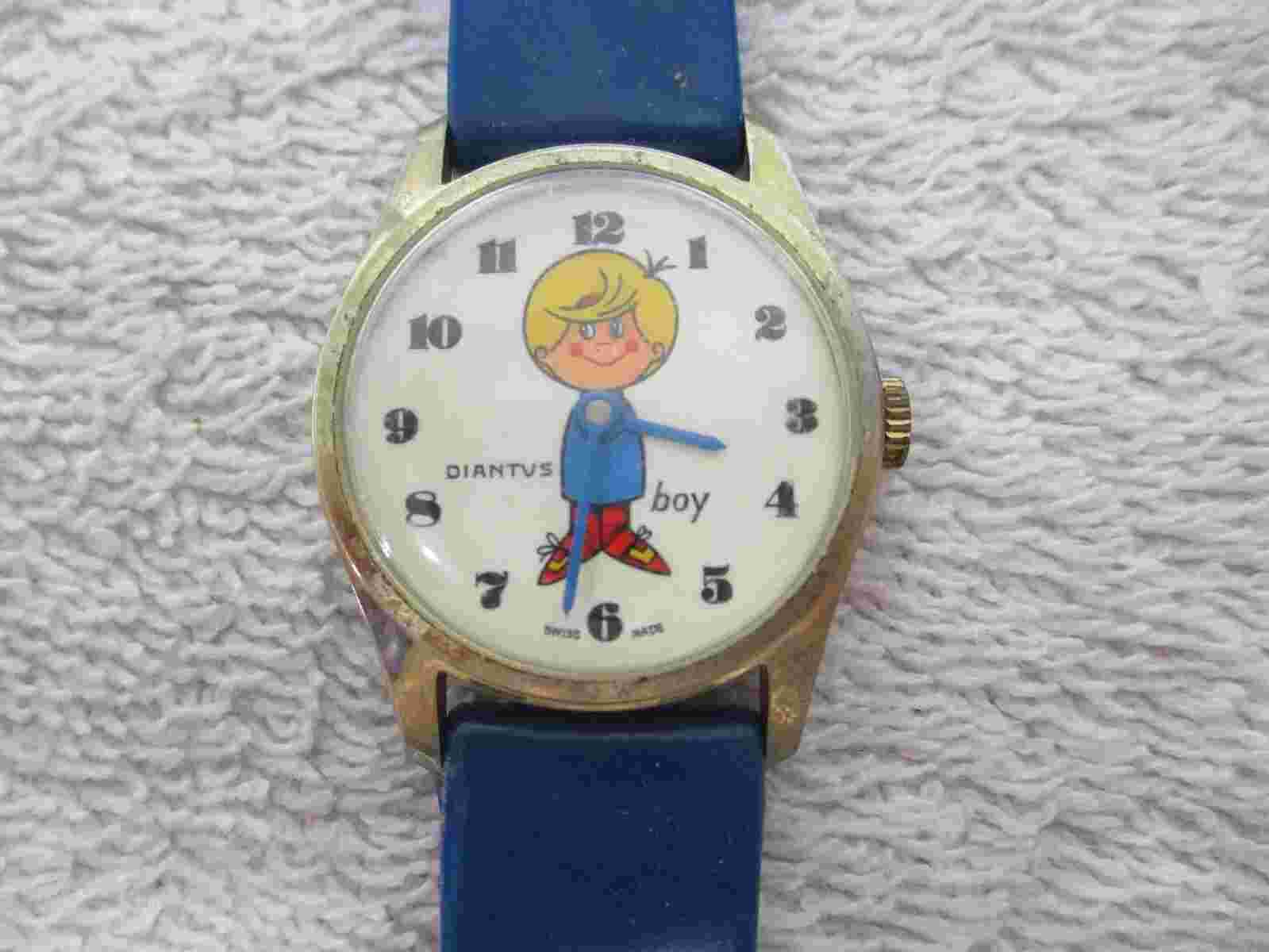 Watch Diantus Boy Swiss Made 2690 Vintage Wind-up Character Stainless Steel Back