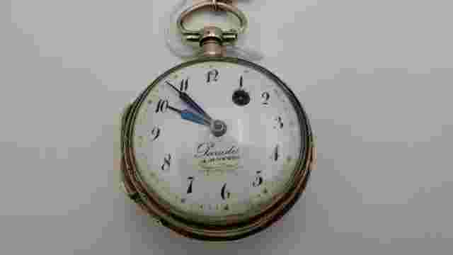 1790's Antique Fusee Pocket Watch French revolutionary war first battle Jennappe