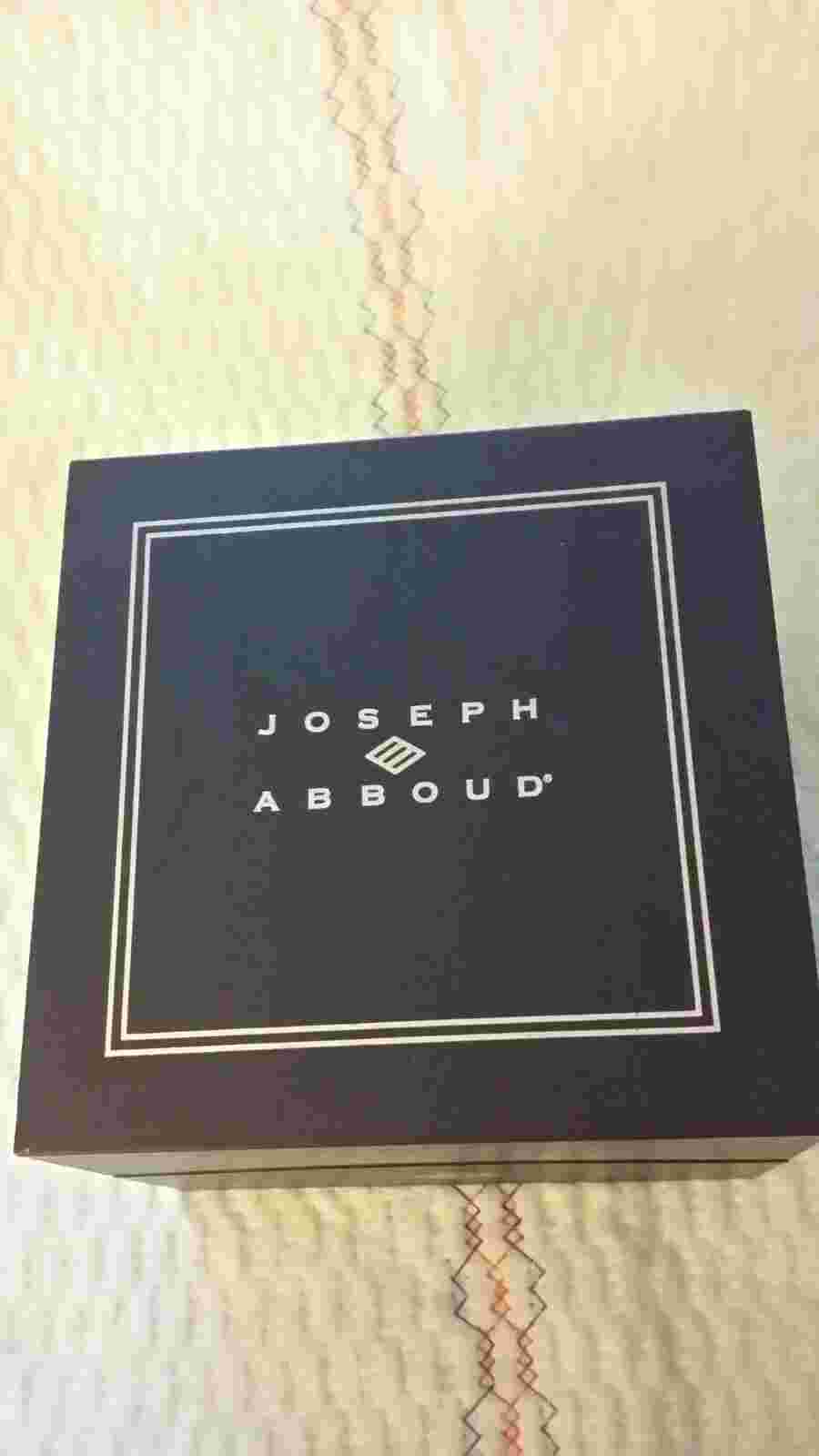 JOSEPH ABBOUD MEN'S CHRONO DATE LEATHER CASE 46 MM WATCH $135
