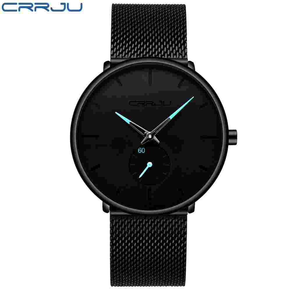 Watches For Men Fashion Luxury Quartz Casual Slim Steel Waterproof Wristwatches