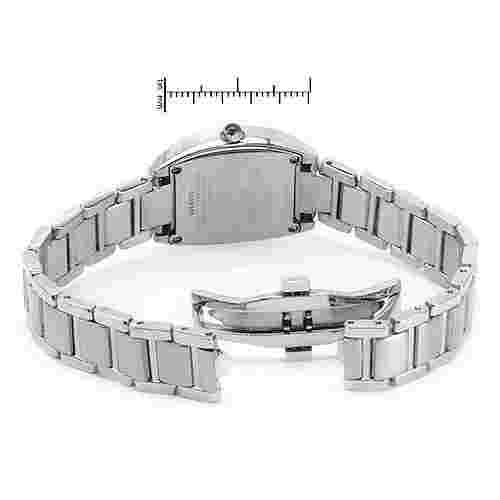 ROVEN DINO LADIES WATCH BASE METAL  SAPPHIRE CRYSTAL SWISS QUARTZ 6.75IN LENGTH