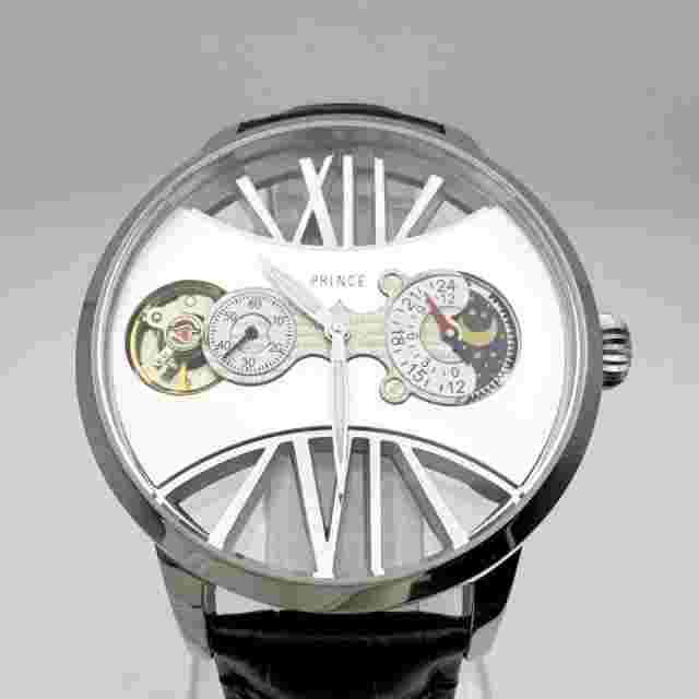 Ginza Muramatsu Prince Hand-Wind Wristwatch Skeleton Smoseko Open Heart