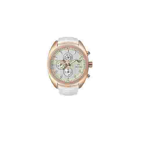 Emporio Armani Men SPORTIVO White Leather Watch AR5956 Rose Gold