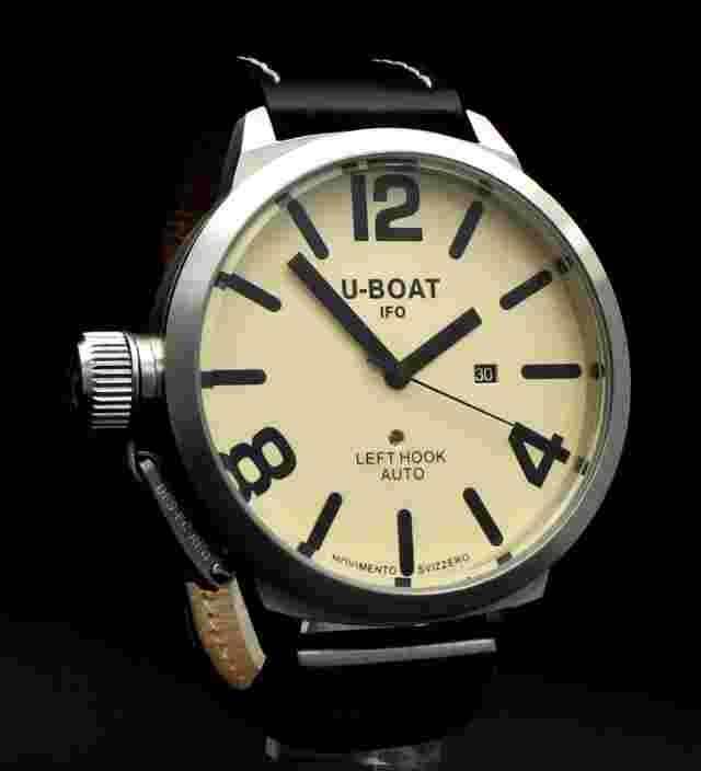 U-Boat IFO Left Hook Stainless Steel Automatic 53mm Wrist Watch