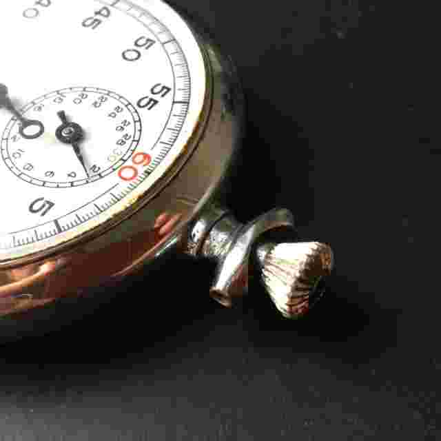 Moeris Stop Watch - Swiss Made - Working - Vintage Antique Pocket Watch Art Deco