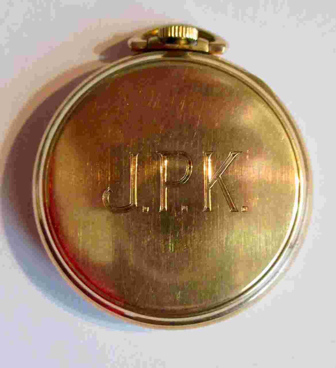 PIERCE SUPERFINE Art Deco 14K GP Pocket Watch Swiss Made 1920-30s