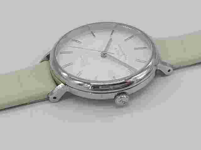Abercrombie & Fitch Women's Ivory Leather Strap Watch