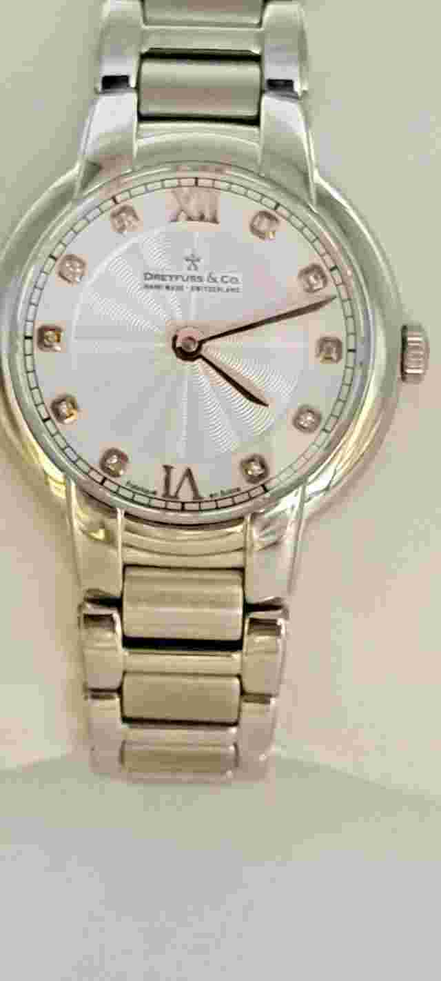 Dreyfuss Ladies 1890 DLB00060/D/01 Swiss Made Diamond Dial Watch - (780F)