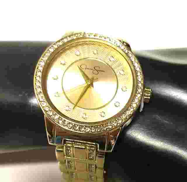 Jessica Simpson Gold Tone Wrist Watch JSB8002GD