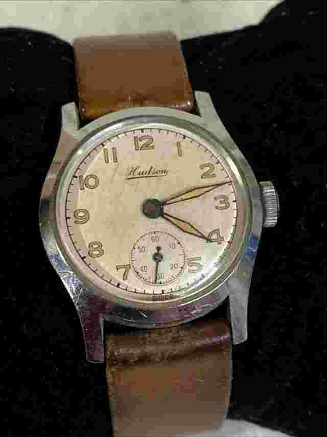 Vintage Hudson Manual Wind 30mm Men's Watch, 1950s Vintage Watch Working