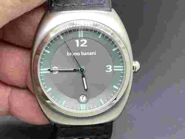 BRUNO BANANI DATE WATER RESISTANT 10 ATM S/S QUARTZ MEN'S WATCH