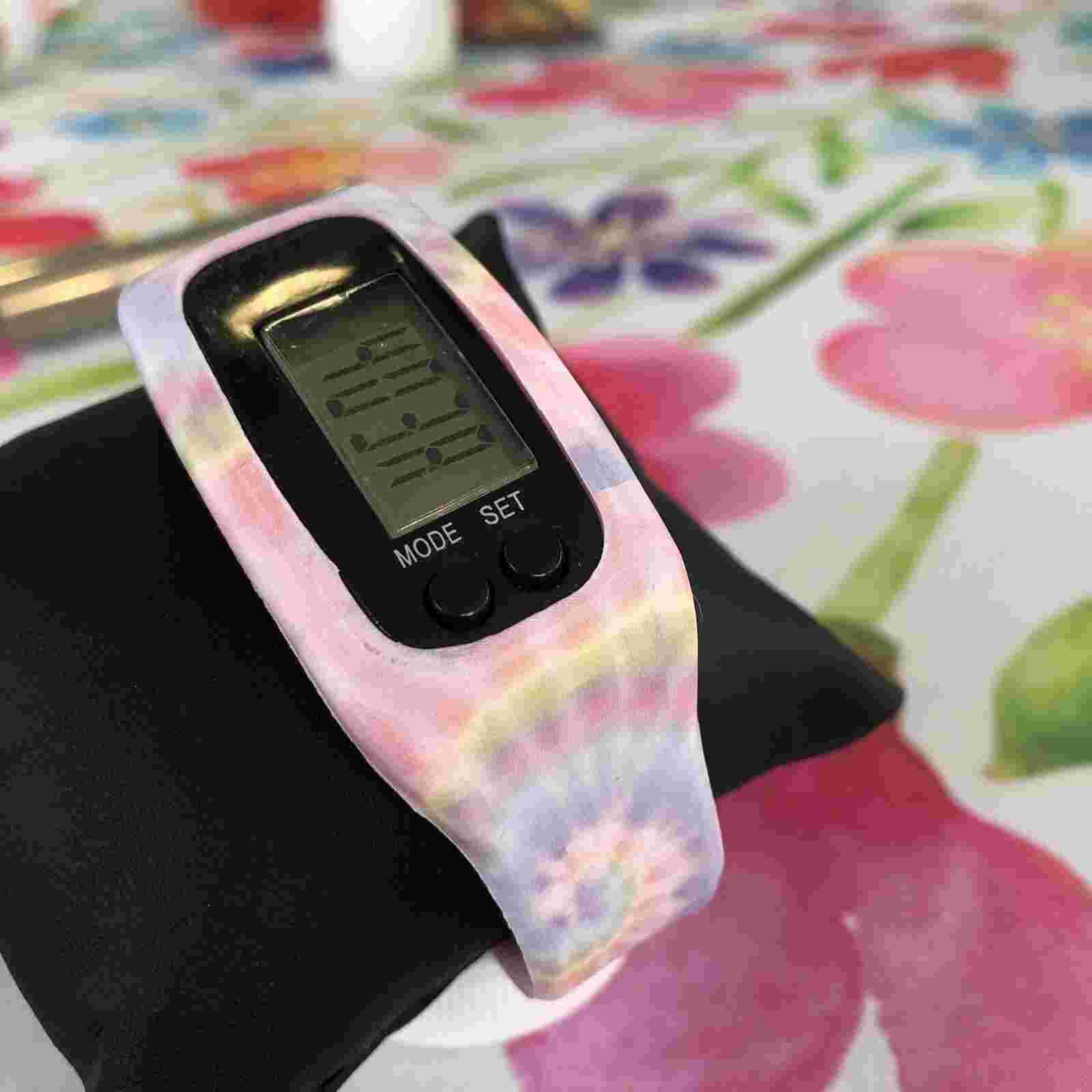 LCD Watch Rainbow Case With 3 Extra  Bands