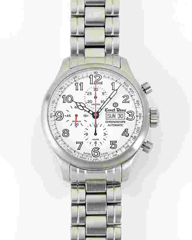 Ernst Benz 47mm ChronoScope White Dial