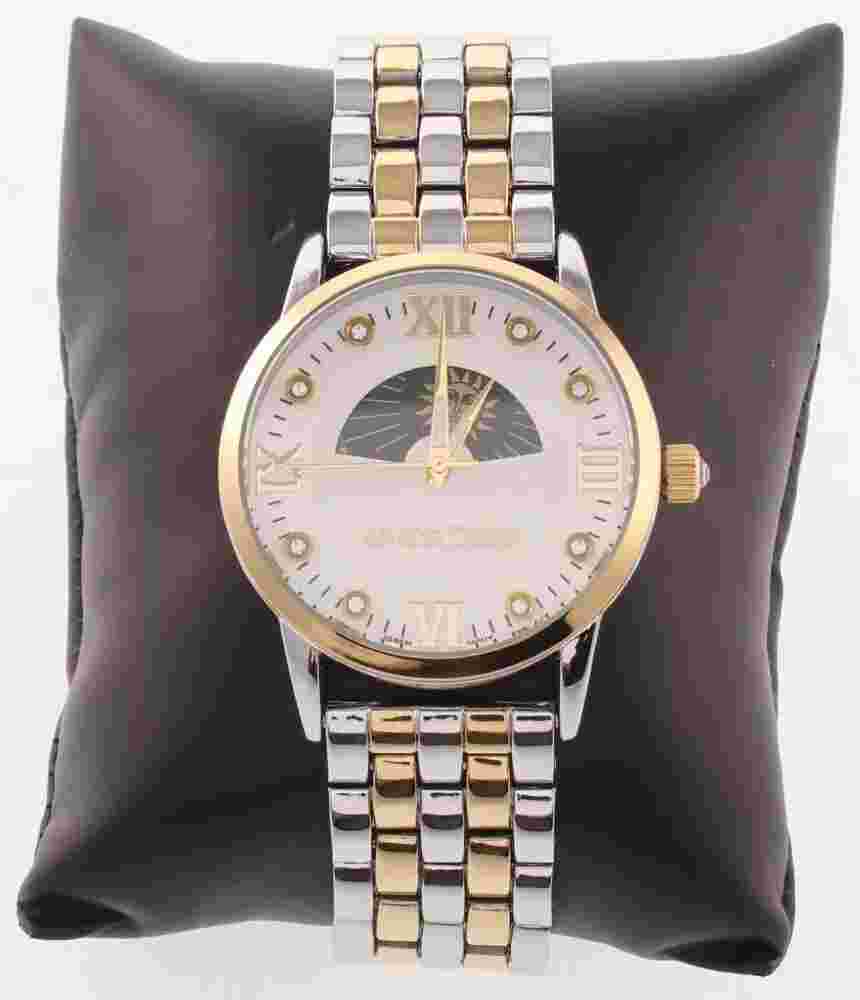 NEW - Alexander Dubois Lumieres Sun & Moon AM/PM 37mm Case Stainless Steel Watch