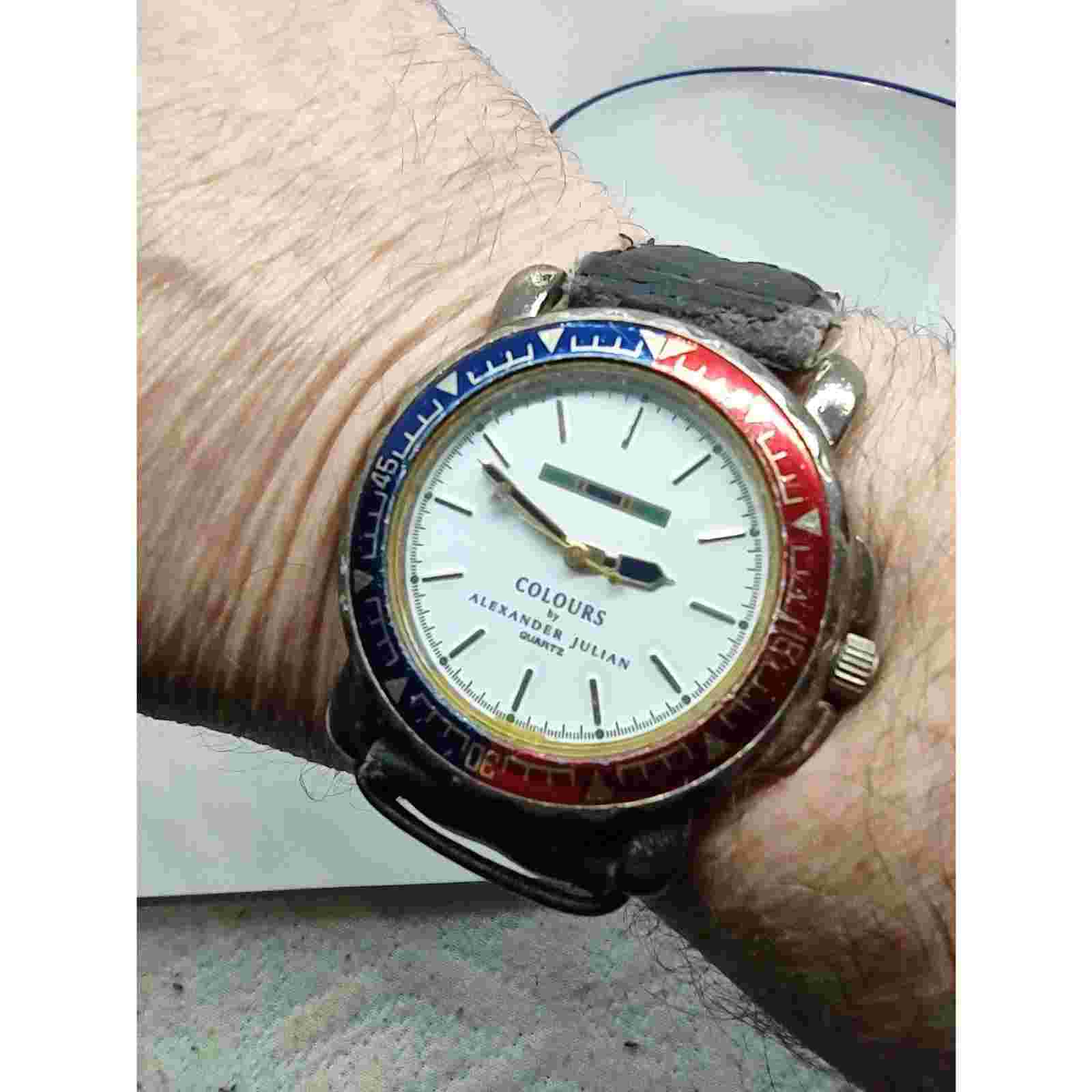 Colours by Alexander Julian Pepsi Bevel Vintage Watch