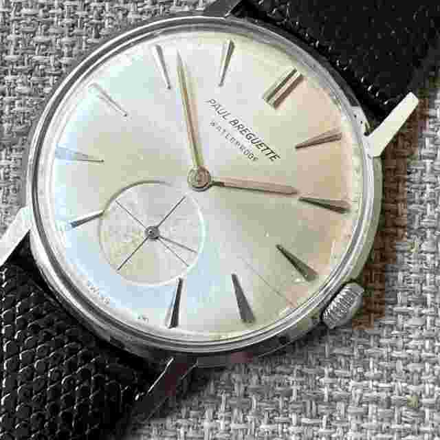 Vintage Men’s Paul Breguette Swiss Ultra Slim Manual Wind Stainless 33.7MM Runs
