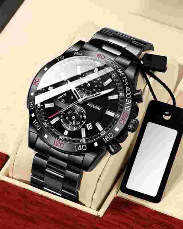 Reloj de Hombre Relojes Para Hombre Cronógrafo Cuarzo Deportivo Acero Inoxidable
