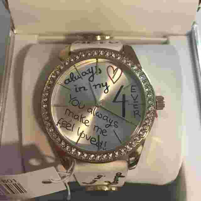 NWT Rocawear “ Always In My Heart” Rhinestone Watch