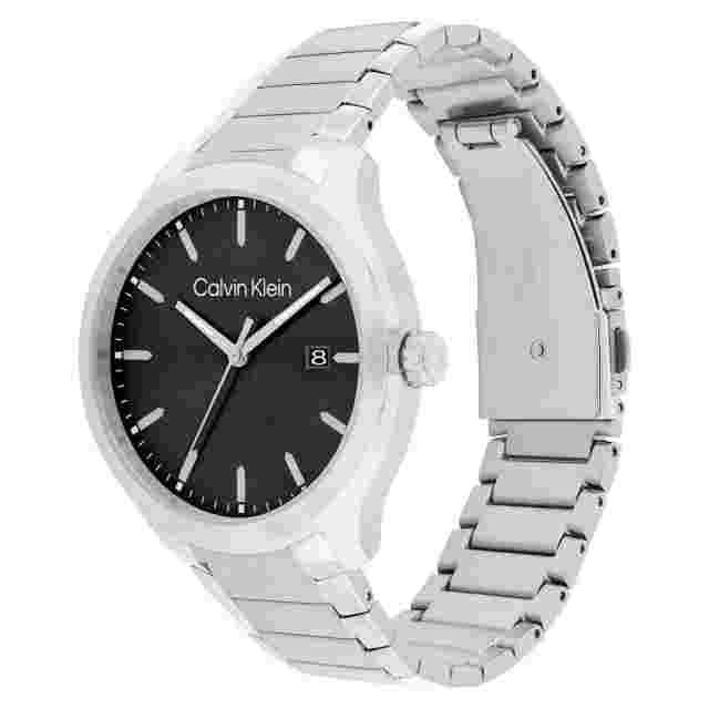 Mens Wristwatch CK CALVIN KLEIN ARCHITECTURAL 25200348 Stainless Steel Black