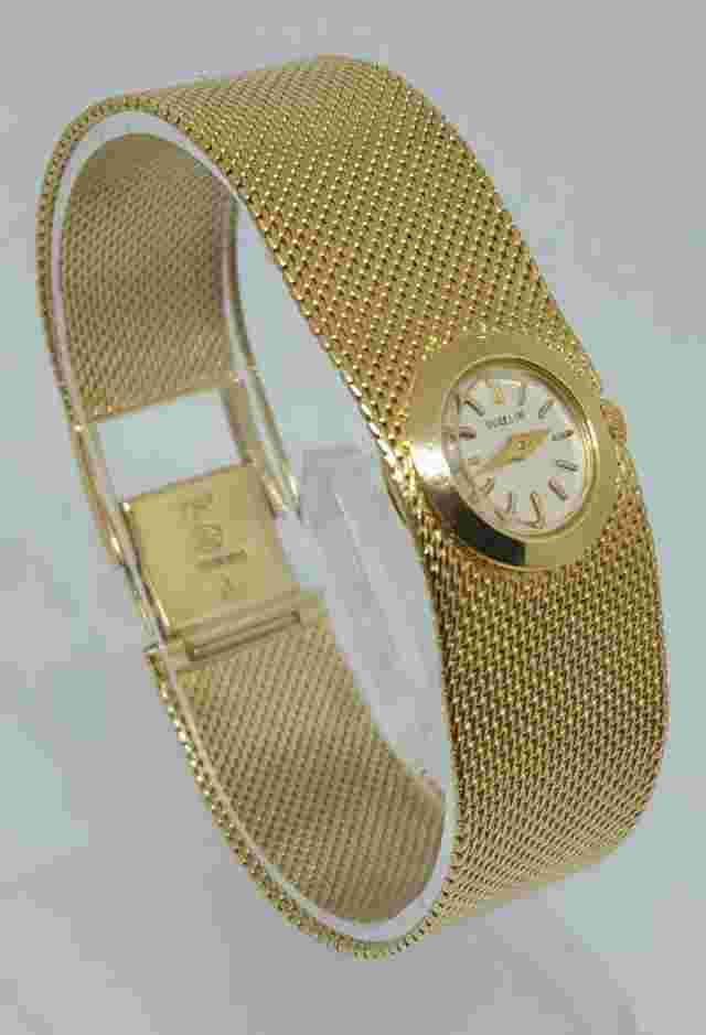 Vintage Artdeco Gubelin Ladies Watch in 18K Yellow Gold 41.5gr