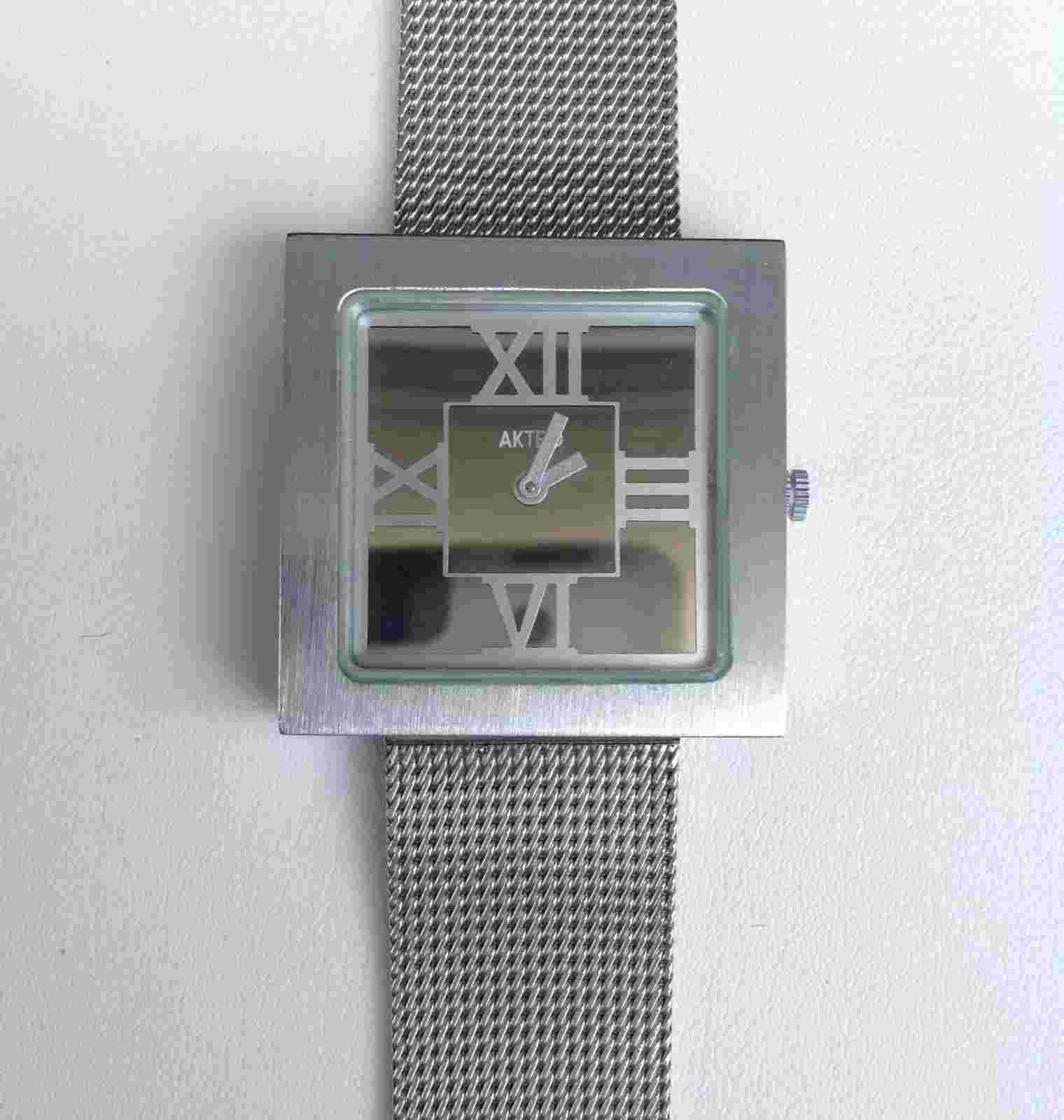 Mens Akteo Stainless Steel Mesh Watch