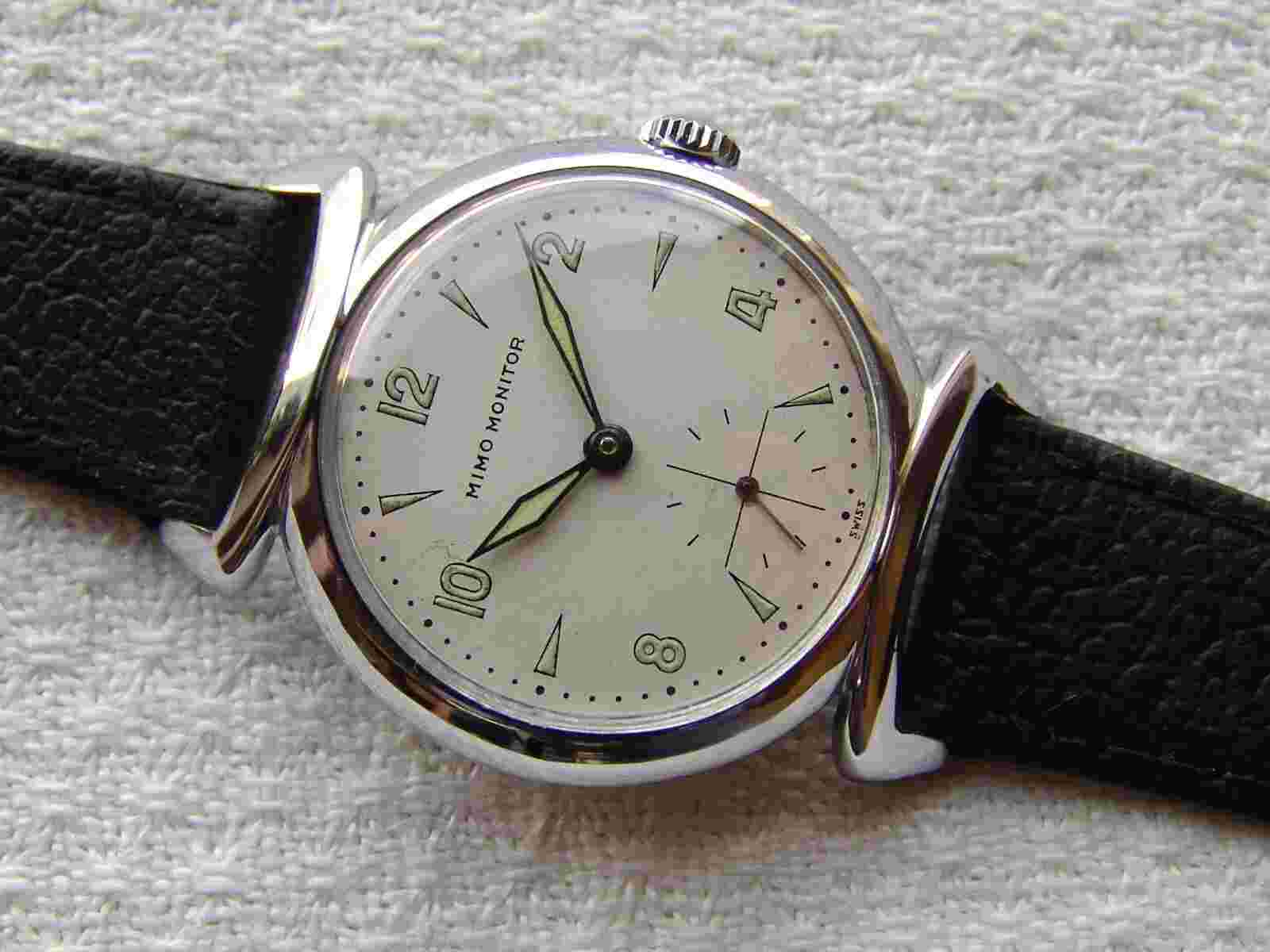 33mm WWII ERA mens MIMO MONITOR Otto Graef MILITARY VINTAGE WATCH good condition
