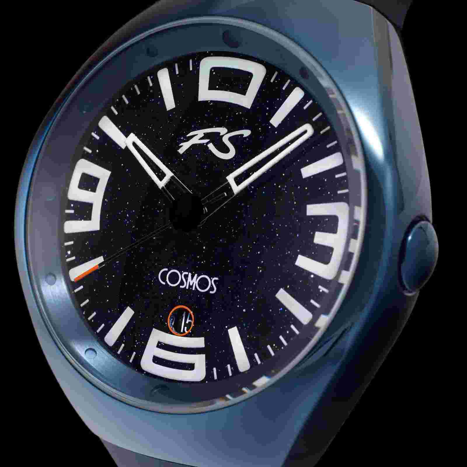 Szanto Icon Unisex Watch Frank Stephenson Cosmos Blue Case and Strap IC-FS-9003