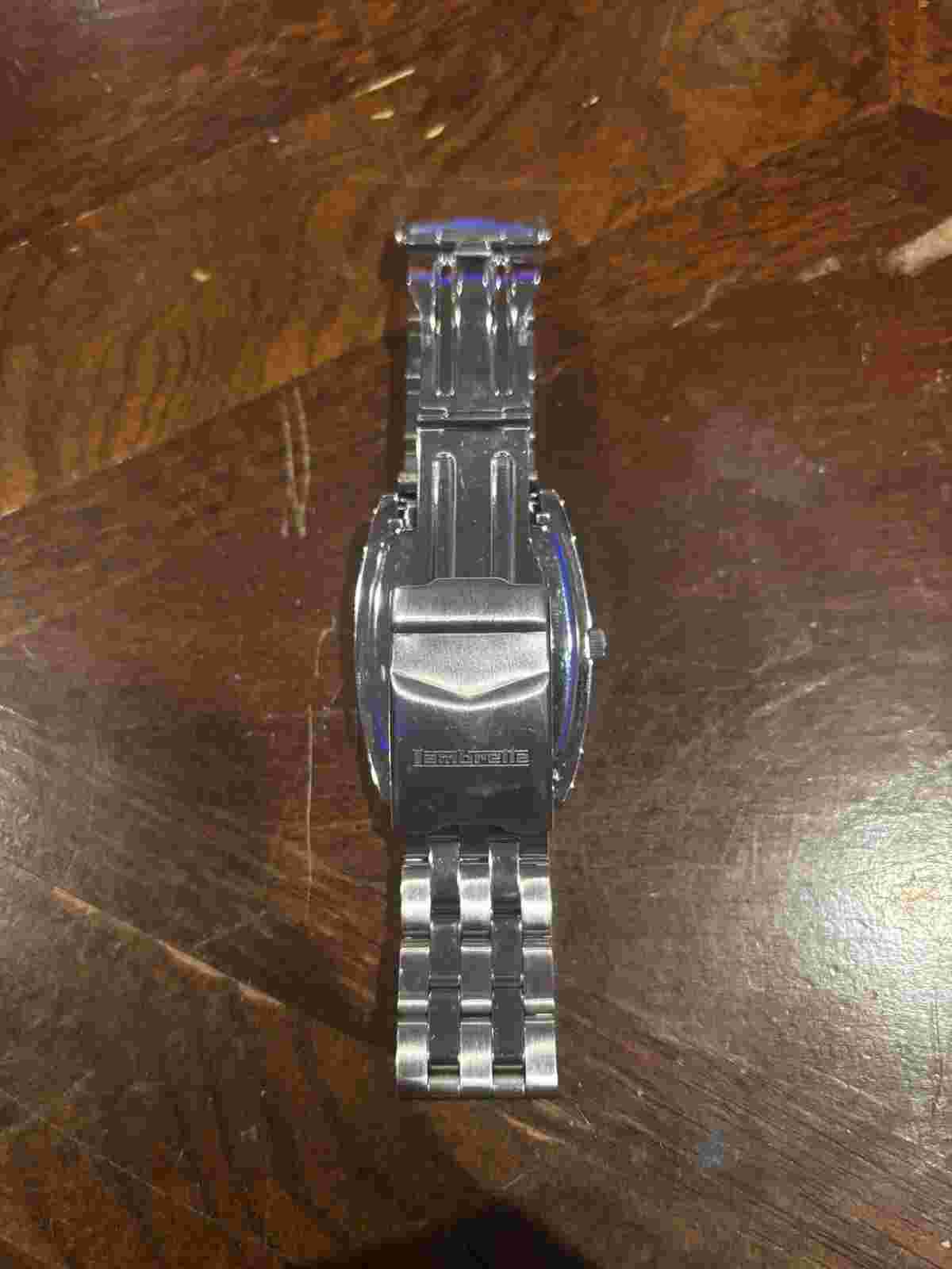 RARE VINTAGE Square Faced Silver Lambretta Watch