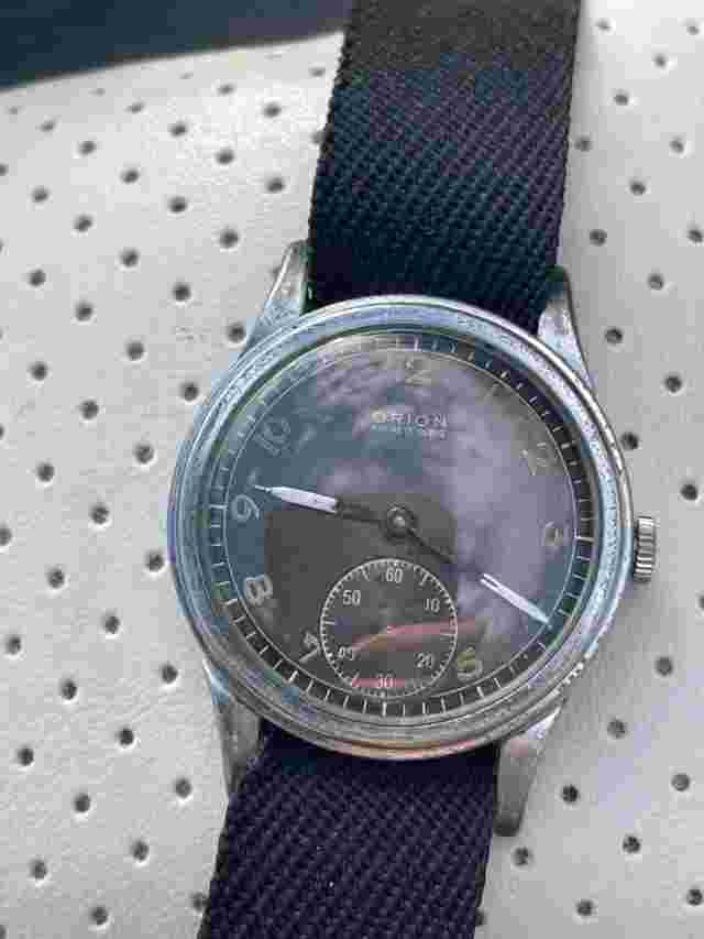 RARE MEN MILITARY OFFICERS ORION ANCRE-15 RUBIS 40,S MARVIN MOD