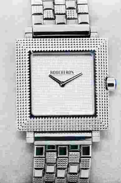 Boucheron Classique 30mm Square 18K White Gold Watch