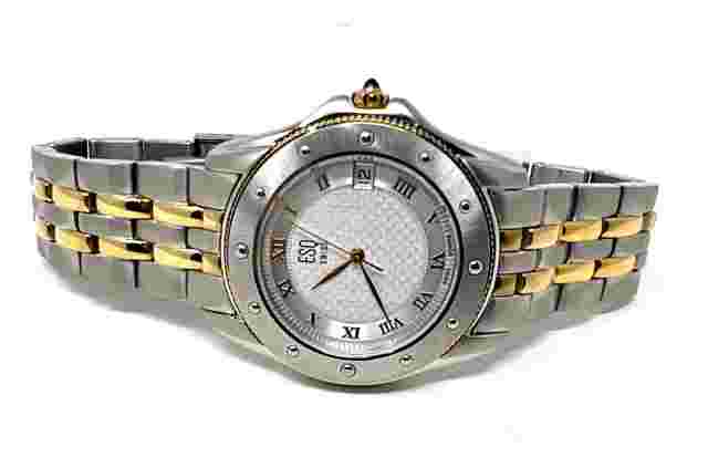 ESQ 2-Tone Mid-Size 37.5mm Swiss Stainless Steel Men's Watch