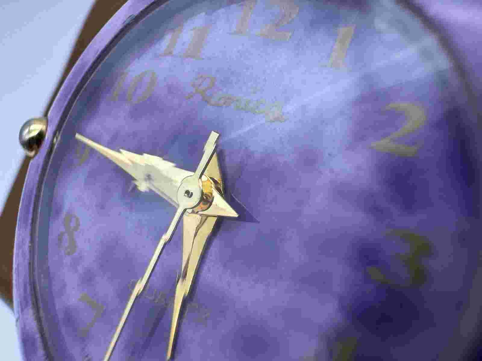 Ronica Ladies Quartz Watch Purple Marble