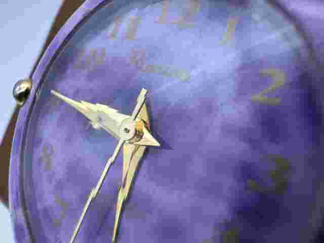 Ronica Ladies Quartz Watch Purple Marble