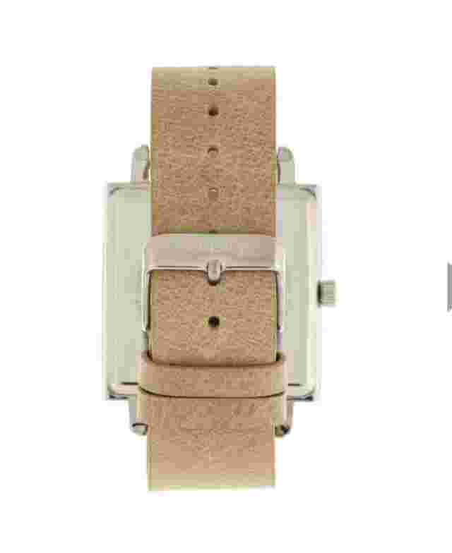 Simplify The 5000 Square Watch Leather Band Blue Hands 38mm retro SIM5005
