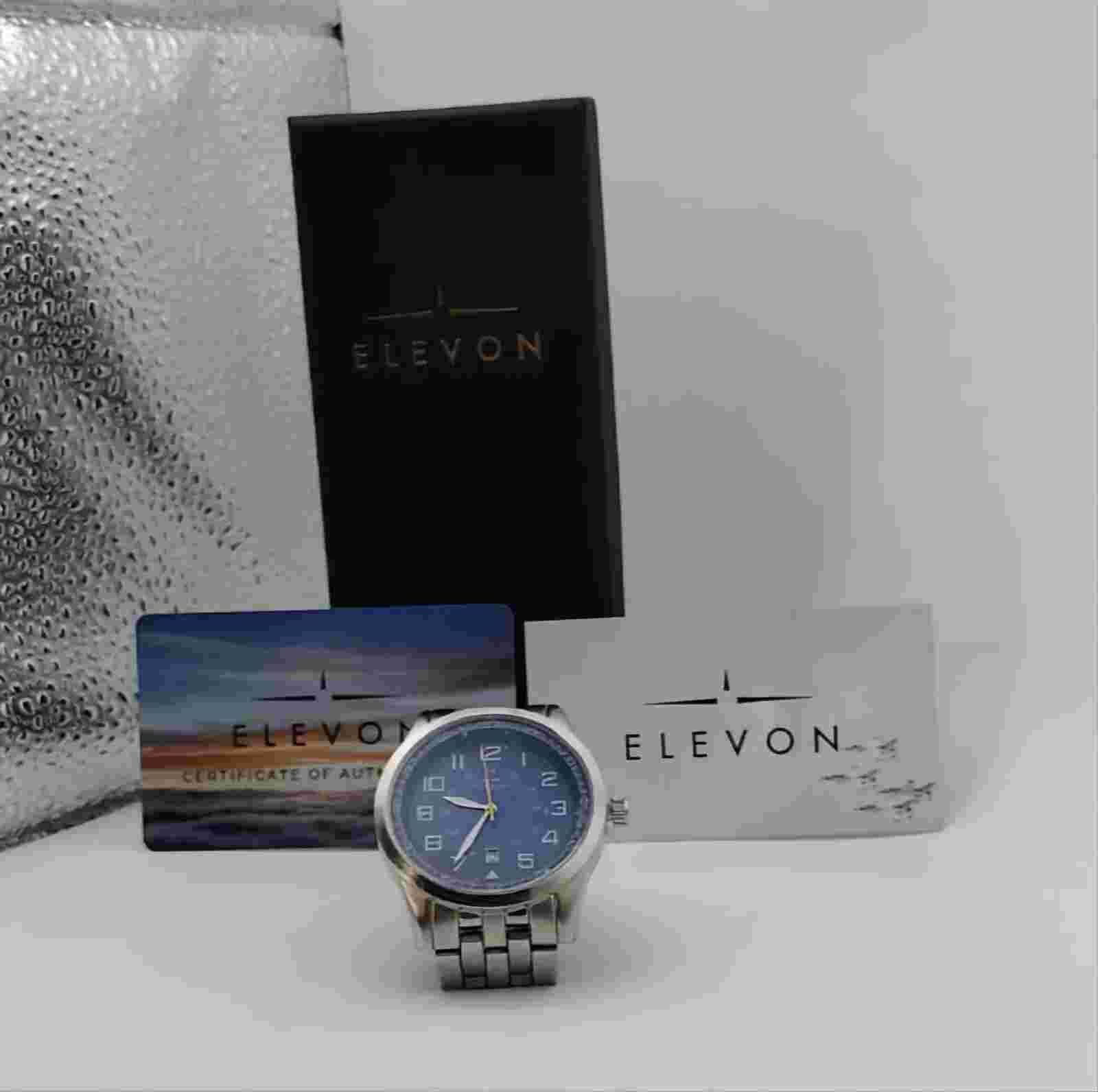 Elevon Stealth Bracelet Watch w/Date Blue - Men's ELE124-5