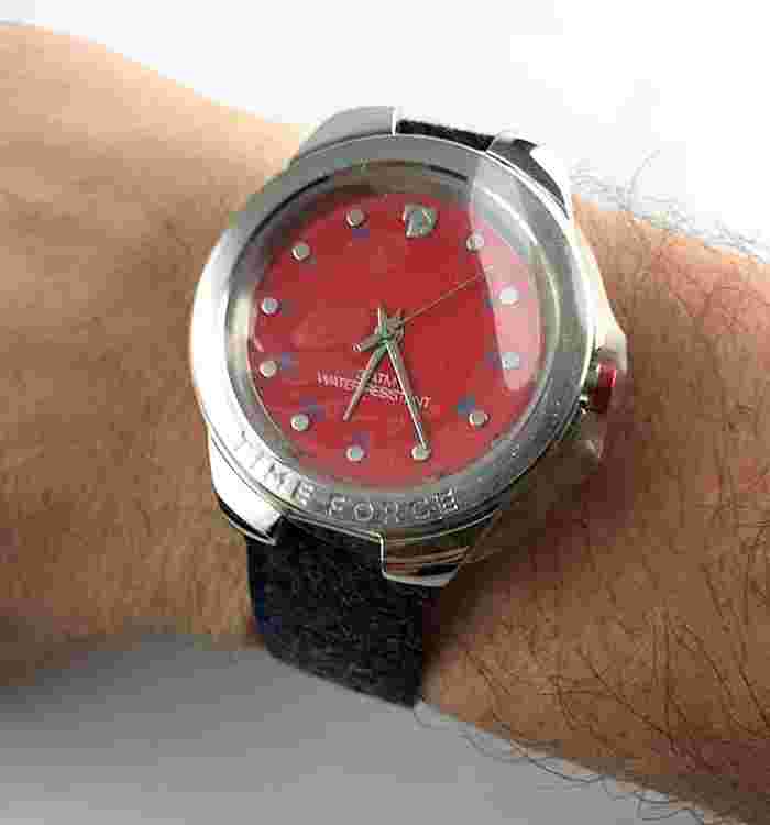 WATCH TIME FORCE 5852 VINTAGE DESIGN ITALY WATCH Quartz New OLD STOCK