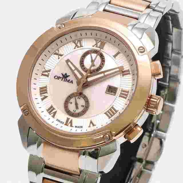 Optima • 43mm • Swiss Dual Time • Date SubDay • WR30M • OSC241-SR-7
