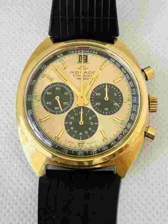 Movado Datron HS 360 Automatic Chrono Watch | 18K Yellow Gold ~ Fully Serviced!