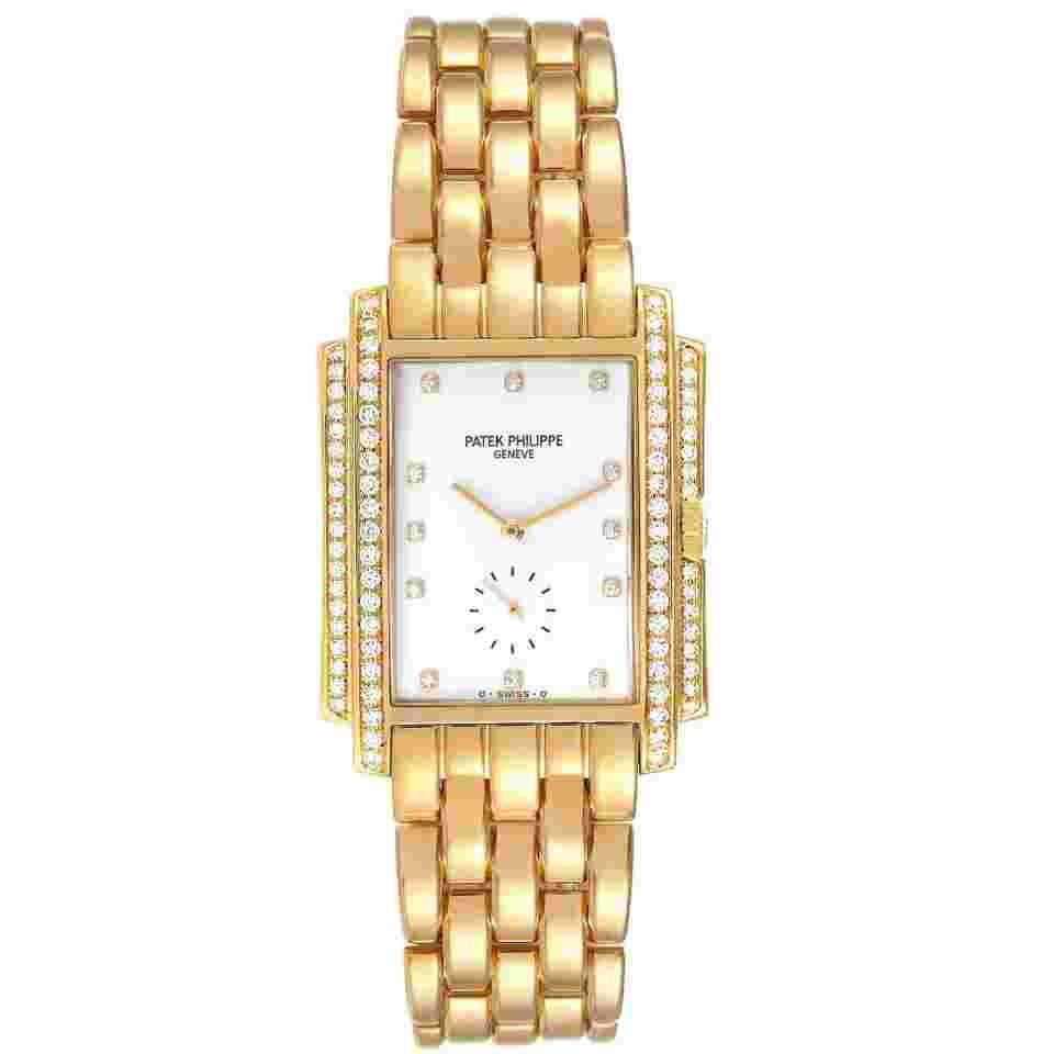 Patek Philippe Gondolo Yellow Gold Diamond Mens Watch 5025