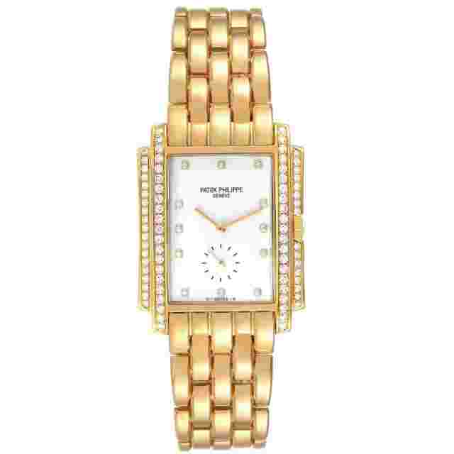 Patek Philippe Gondolo Yellow Gold Diamond Mens Watch 5025