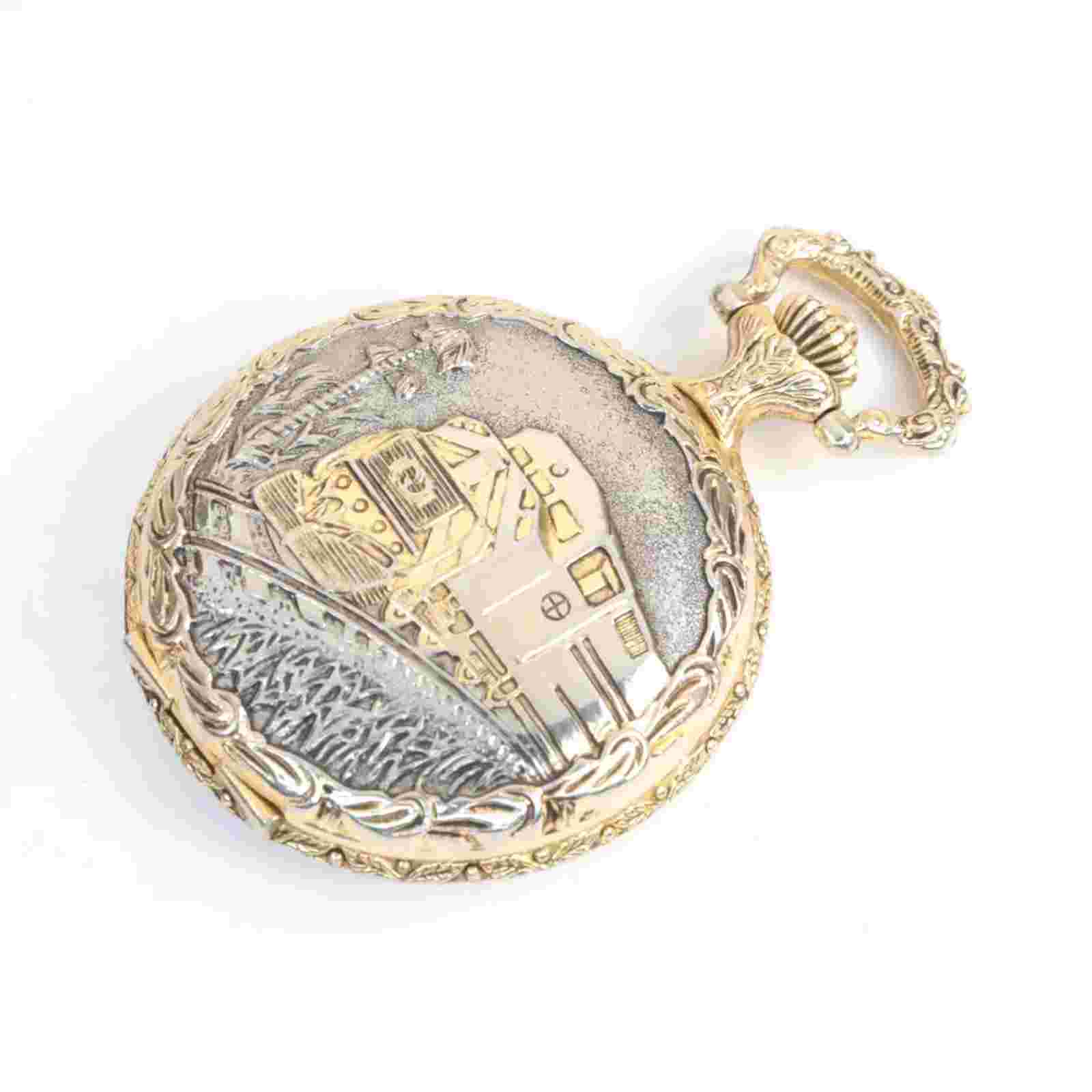 Brut Pocket Watch with Train - Quartz - CB33