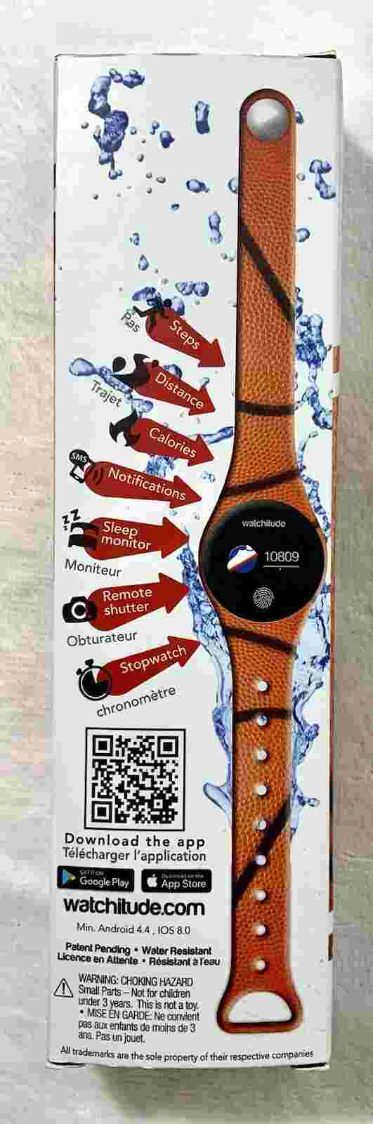 Move2 activity watch orange basketball style