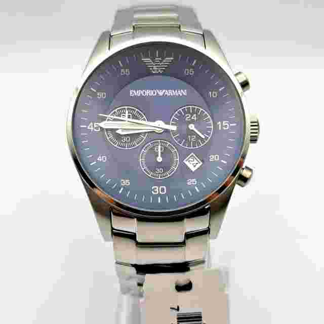 Emporio Armani AR5860 Quartz  Mens Stainless Steel Chronograph Watch